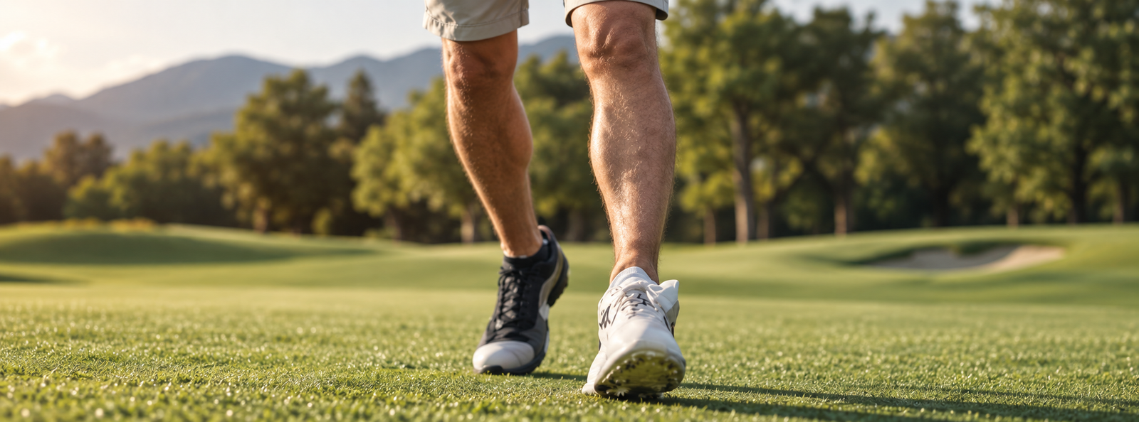 Golfer walking 18 holes
